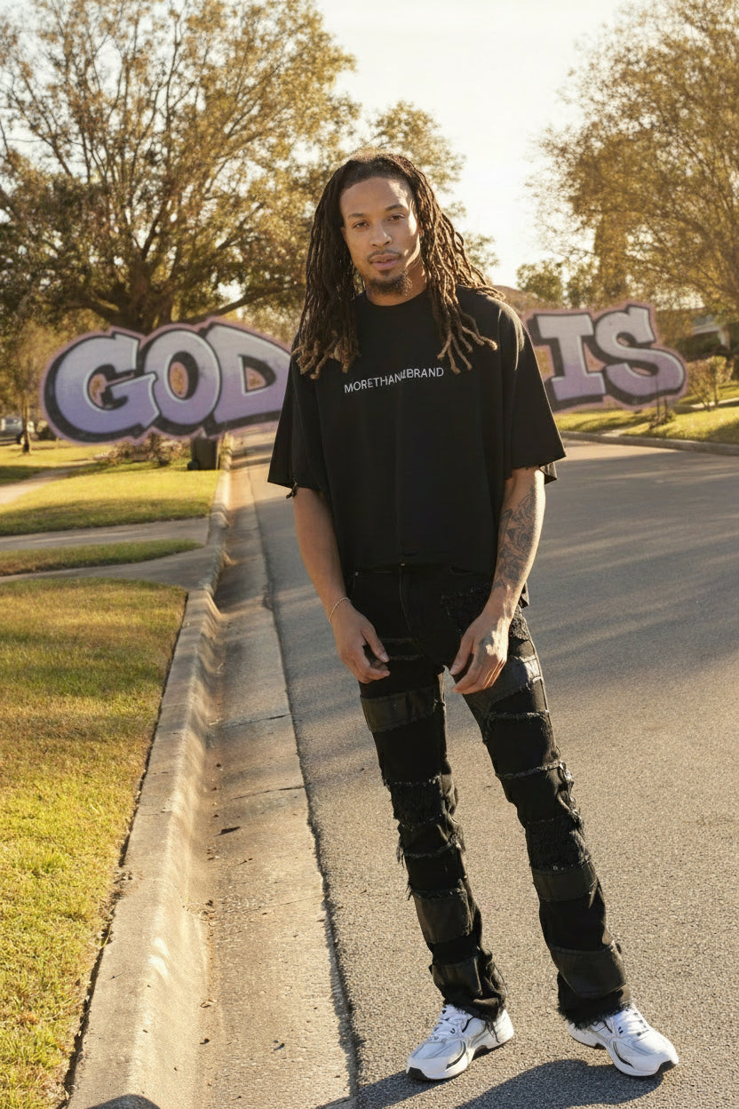 MY FAITH DIFFERENT OVERSIZED CROPPED (DISTRESSED)